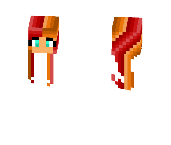 Download Free autumn hair template Skin for Minecraft image 1 autumn hair template - Female Minecraft Skins - image 1