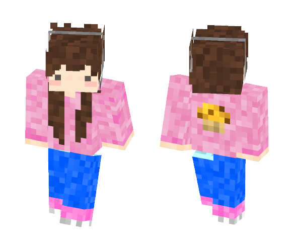 Download Free Cute Gamer Girl Skin for Minecraft image 1 Cute Gamer Girl - Cute Girls Minecraft Skins - image 1