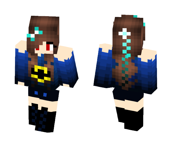 The Bat-man Girl - Batman Minecraft Skins - image 1