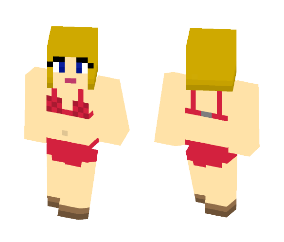 Download Free Beach girl Skin for Minecraft image 1 Beach girl - Girl Minecraft Skins - image 1