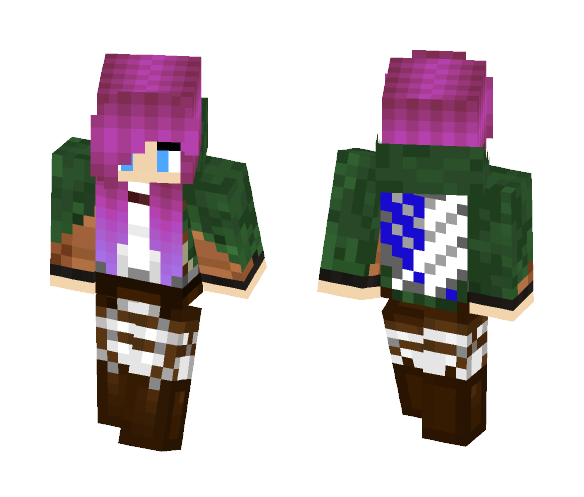Download Free Attack On Titan Girl ☼.☼ Skin for Minecraft image 1 Attack On Titan Girl ☼.☼ - Girl Minecraft Skins - image 1