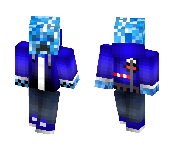 Blue Creeper - Male Minecraft Skins - image 1
