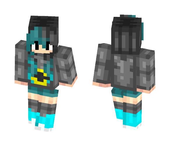 Blue batman girl thing - Batman Minecraft Skins - image 1