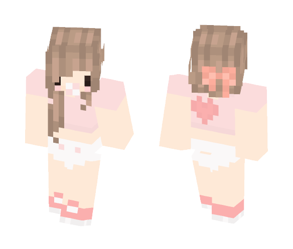 Download Free Cute Chibi Baby Girl Sooo Cute :3 Skin for Minecraft image 1 Cute Chibi Baby Girl Sooo Cute :3 - Baby Minecraft Skins - image 1