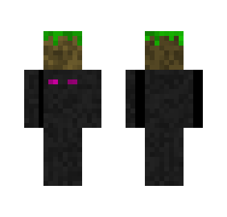 Enderman with Grass Block