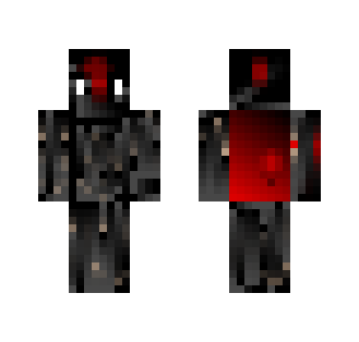 Dark Knight with Blood Red Cape