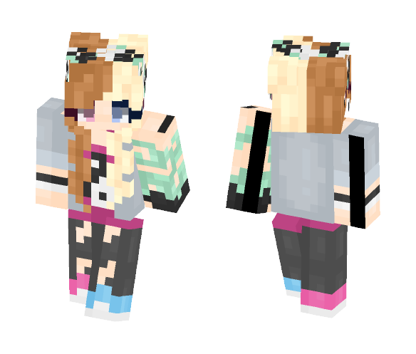 Download Free Happy 200 Followers To Me~ Persona~ Skin for Minecraft image 1 Happy 200 Followers To Me~ Persona~ - Female Minecraft Skins - image 1