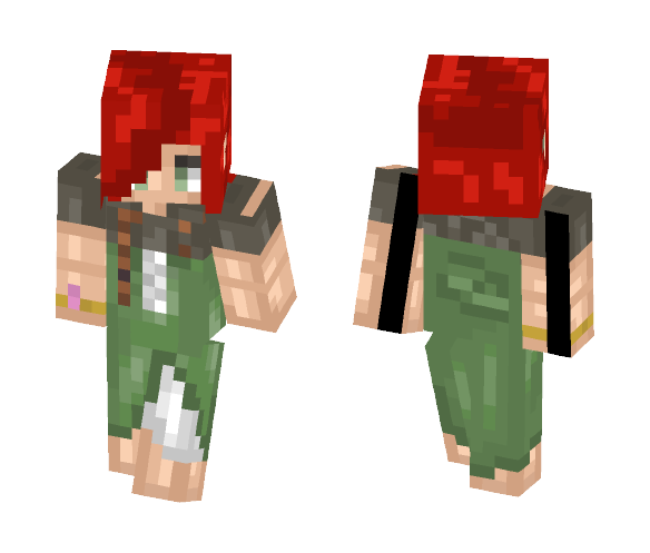 Wood Elf Female - Female Minecraft Skins - image 1