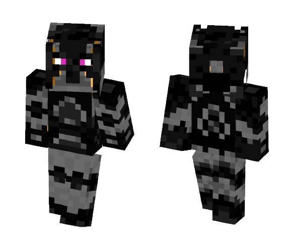 Black Heroine Knight - Female Minecraft Skins - image 1