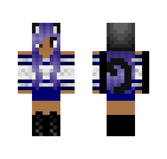 Purple cat girl