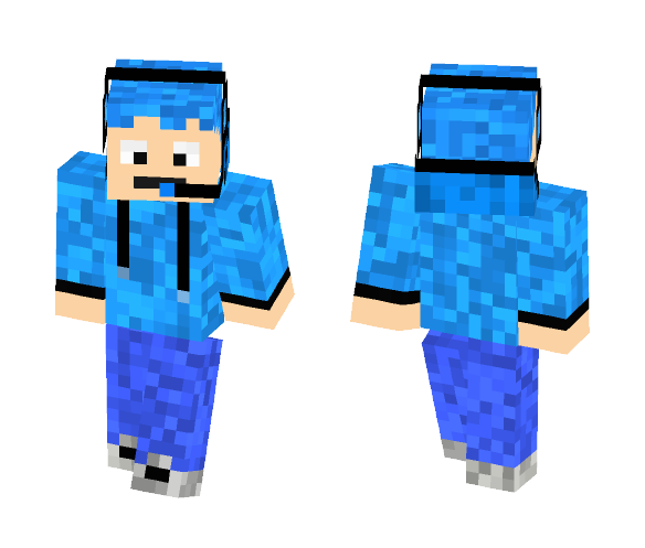 Blue gamer (Read description) - Male Minecraft Skins - image 1