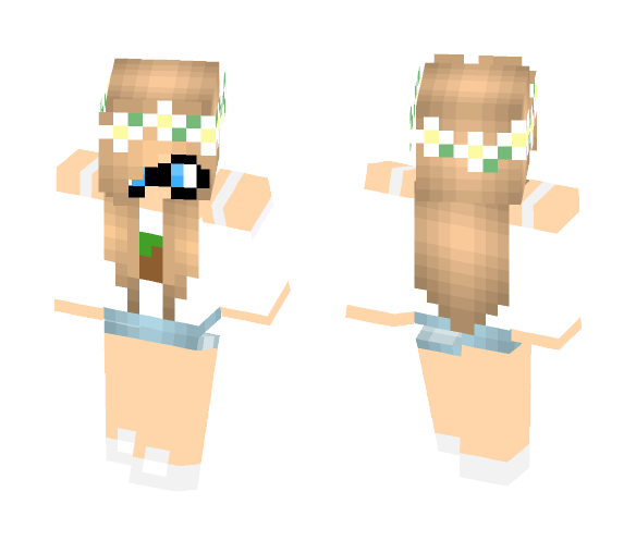 Download Free Cute Geek Girl Skin for Minecraft image 1 Cute Geek Girl - Cute Girls Minecraft Skins - image 1