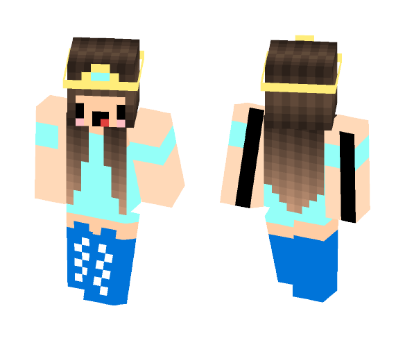 Blue DerpPrincess - Female Minecraft Skins - image 1