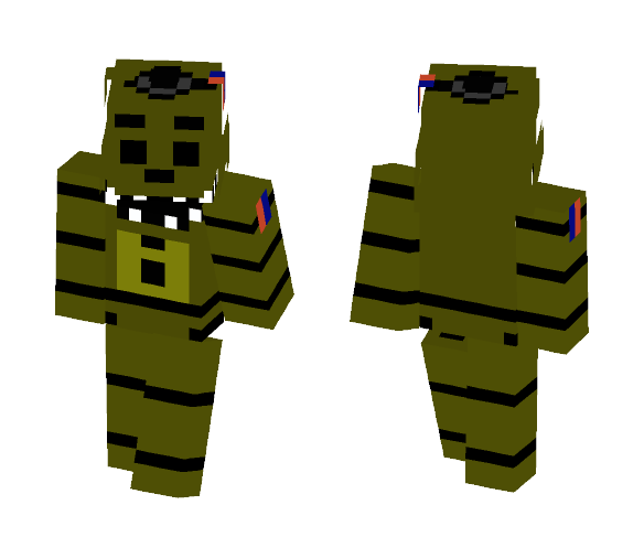 Phantom Golden Freddy FNaF 3 - Male Minecraft Skins - image 1