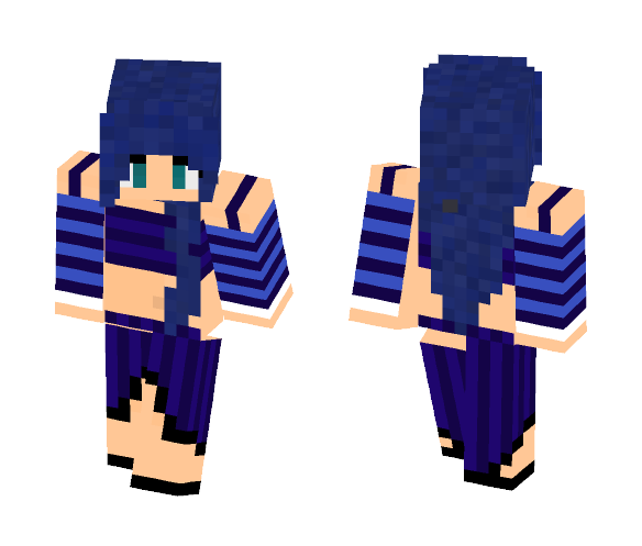 Blue girl - Girl Minecraft Skins - image 1