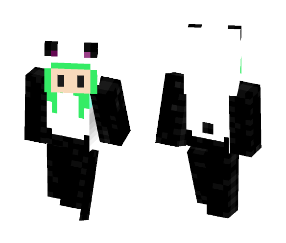 Chib Panda Girl - Girl Minecraft Skins - image 1