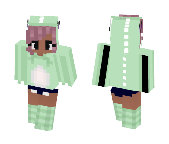 Chibi Dino girl - Girl Minecraft Skins - image 1