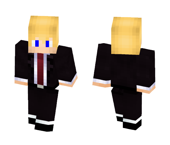 Blonde Boy In Suit - Boy Minecraft Skins - image 1