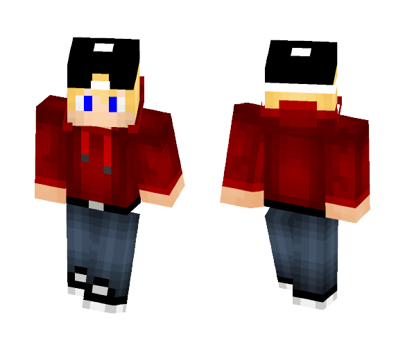 Cute Blonde Boy with Hat - Boy Minecraft Skins - image 1