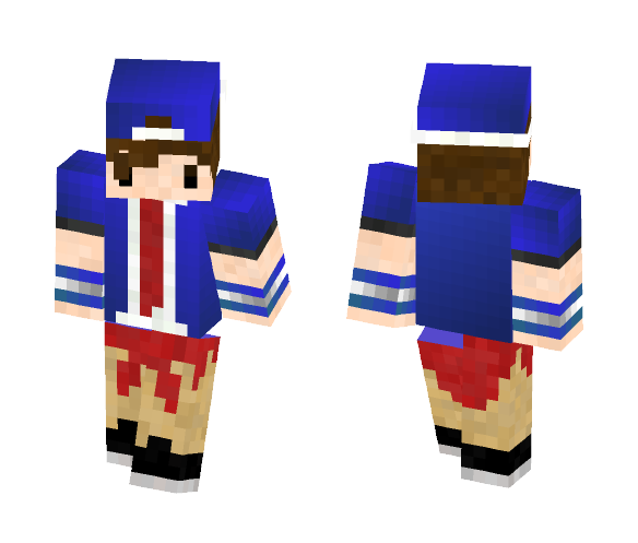Cool Blue Guy :D - Male Minecraft Skins - image 1