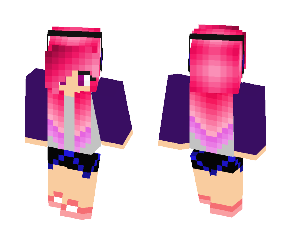 Download Free Music loving girl Skin for Minecraft image 1 Music loving girl - Girl Minecraft Skins - image 1