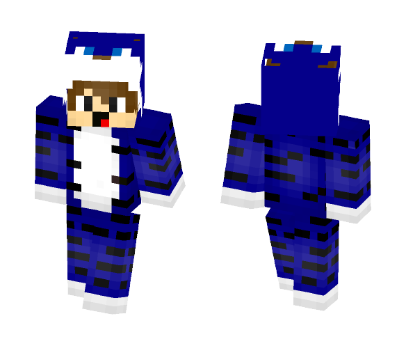 The Blue Tiger Boy - Boy Minecraft Skins - image 1