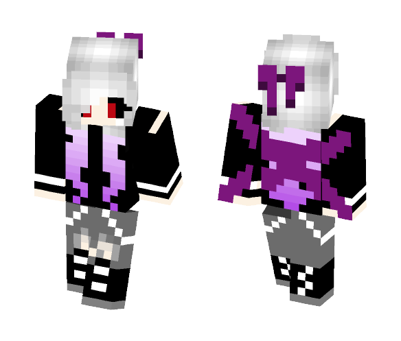 Download Free Ghoul Girl (Tokyo Ghoul) OC Skin for Minecraft image 1 Ghoul Girl (Tokyo Ghoul) OC - Girl Minecraft Skins - image 1