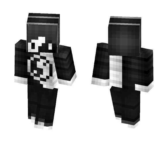 Yin and Yang Boy (Hand-Shaded) - Boy Minecraft Skins - image 1