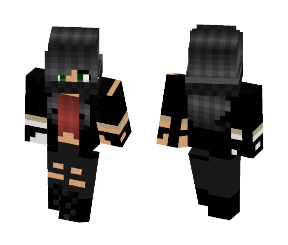 Badass chick w/silver arm thing - Female Minecraft Skins - image 1