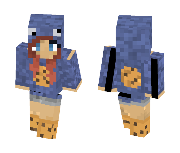 ~Cookie Monster Girl~ - Female Minecraft Skins - image 1
