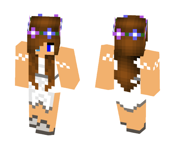 Download Free pretty girl in dress Skin for Minecraft image 1 pretty girl in dress - Girl Minecraft Skins - image 1