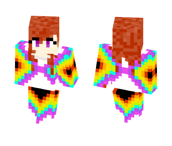 Rainbow Goddess - Female Minecraft Skins - image 1