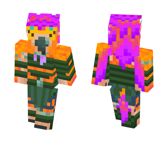 Uncursed Arakkoa Orange/Green - Male Minecraft Skins - image 1