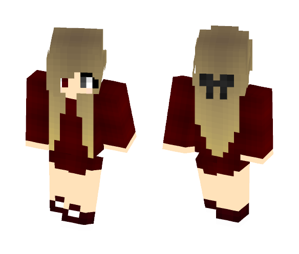 Girl with oversized hoodie - Girl Minecraft Skins - image 1
