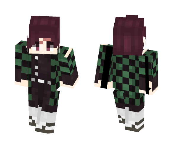 Download Free Kamado Tanjirou || Kimetsu no Yaiba || Demon Slayer Skin for Minecraft image 1 Kamado Tanjirou || Kimetsu no Yaiba || Demon Slayer - Male Minecraft Skins - image 1