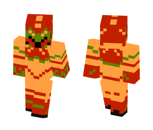 Samus 8bit - Female Minecraft Skins - image 1