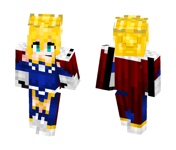 Artoria Pendragon (Lancer) アルトリア Fate/Grand Order - Female Minecraft Skins - image 1