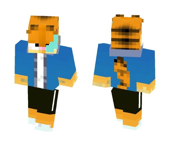 Garfield Sans Undertale Skin - Male Minecraft Skins - image 1