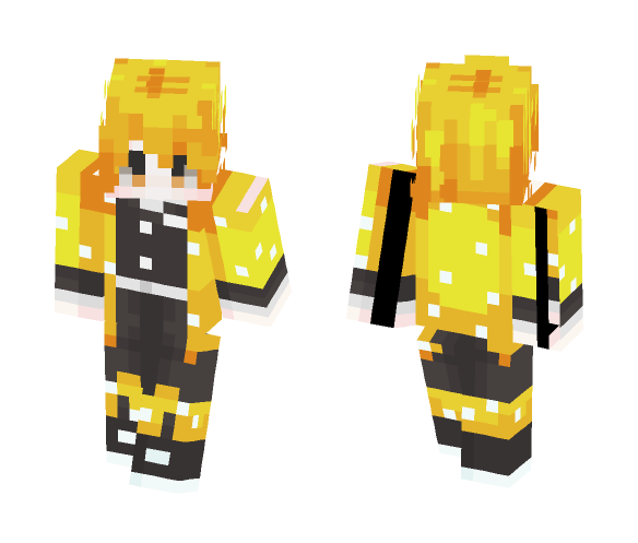 Zenitsu Agatsuma - Male Minecraft Skins - image 1