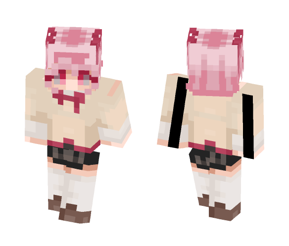 Download Free (Uniform Ver.) Madoka Kaname | Puella Magi Madoka Magica Skin for Minecraft image 1 (Uniform Ver.) Madoka Kaname | Puella Magi Madoka Magica - Female Minecraft Skins - image 1