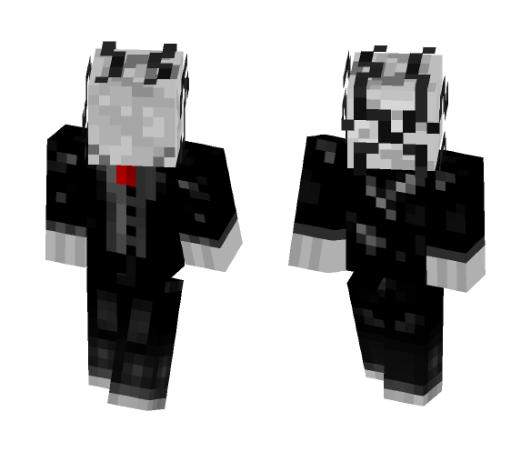Slender Man [3D Head] - Male Minecraft Skins - image 1