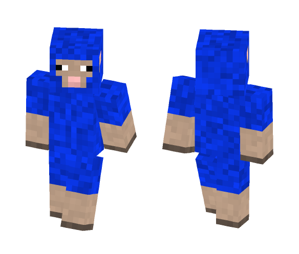 Download Free Blue Sheep Skin for Minecraft image 1 Blue Sheep - Male Minecraft Skins - image 1