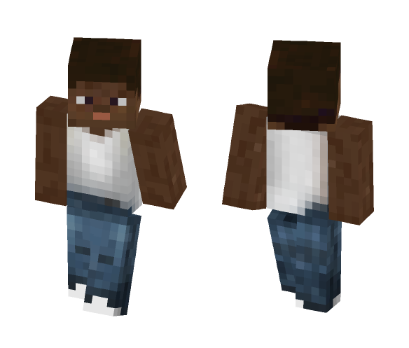 Download Free Carl Johnson (Cj) Grand Theft Auto:San Andreas Skin for Minecraft image 1 Carl Johnson (Cj) Grand Theft Auto:San Andreas - Male Minecraft Skins - image 1