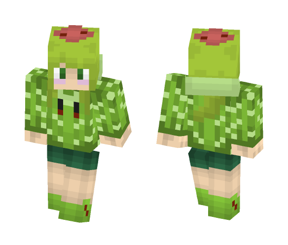 Download Free Cactus Girl (goldigger_85_ Request) *PaperCraft included!* Skin for Minecraft image 1 Cactus Girl (goldigger_85_ Request) *PaperCraft included!* - Female Minecraft Skins - image 1
