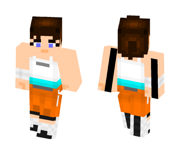 Chell (Portal 2) - Female Minecraft Skins - image 1
