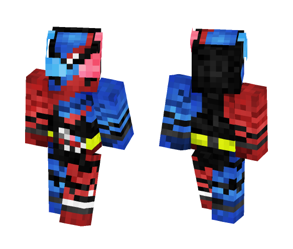 Download Free Kamen Rider Build RabbitTank Form 仮面ライダービルドラビットタンクフォーム Skin for Minecraft image 1 Kamen Rider Build RabbitTank Form 仮面ライダービルドラビットタンクフォーム - Male Minecraft Skins - image 1