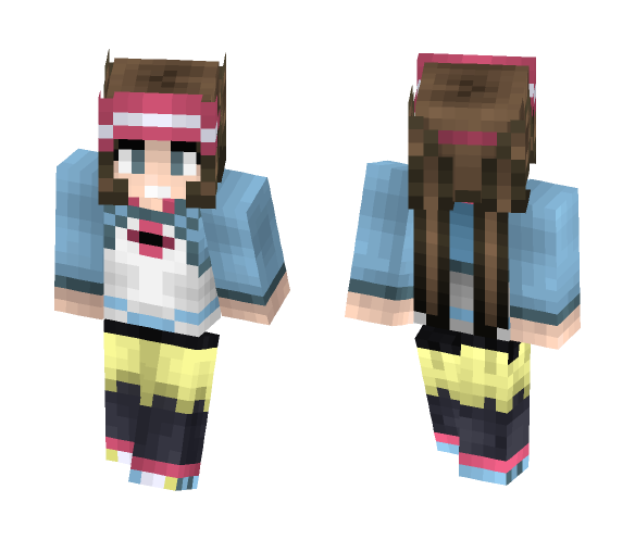 Download Free Mei (Pokemon Black and White 2) *3d hair in preview* Skin for Minecraft image 1 Mei (Pokemon Black and White 2) *3d hair in preview* - Female Minecraft Skins - image 1