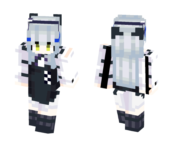 Download Free GFL (Girls' Frontline) - HK416 ("Black Cat's Gift") Skin for Minecraft image 1 GFL (Girls' Frontline) - HK416 ("Black Cat's Gift") - Female Minecraft Skins - image 1