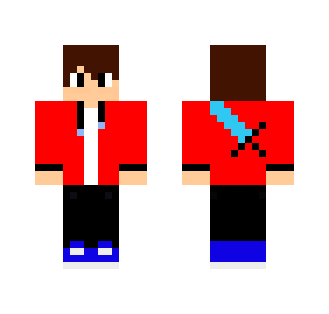 Diamond sword on back