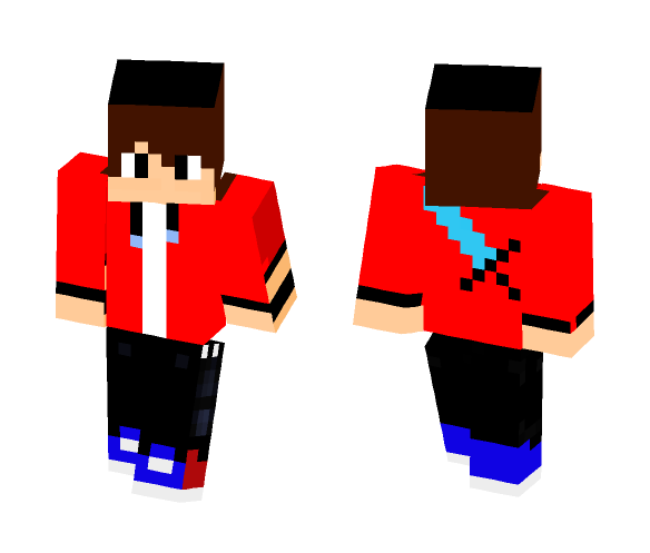 Diamond sword on back - Male Minecraft Skins - image 1